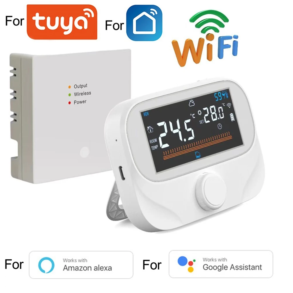 For Tuya Smart Home Wifi Heating Thermostat Wireless Floor Heater Water Boiler For Smart Life Temperature Controller For Alexa