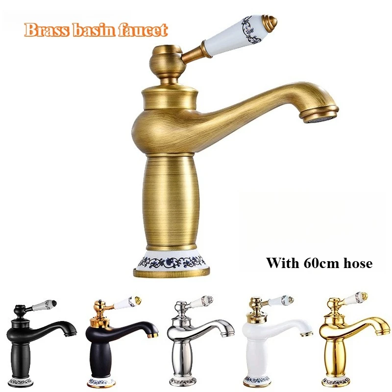 

Смеситель для ванной комнаты, античная бронза, латунная раковина, раковина, твердые латунные смесители, смесители для воды с одной ручкой, кран для ванны