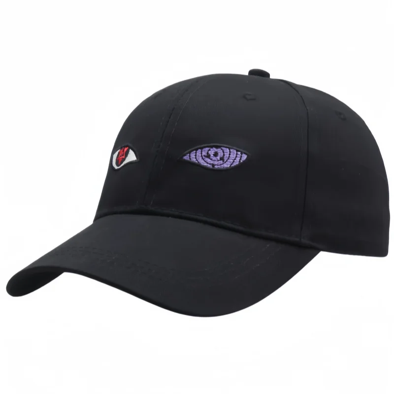

Anime Naruto Baseball Cap Sun Hat Uchiha Itachi Sharingan Eye Cosplay Adjustable Sport Cap for Children Gifts
