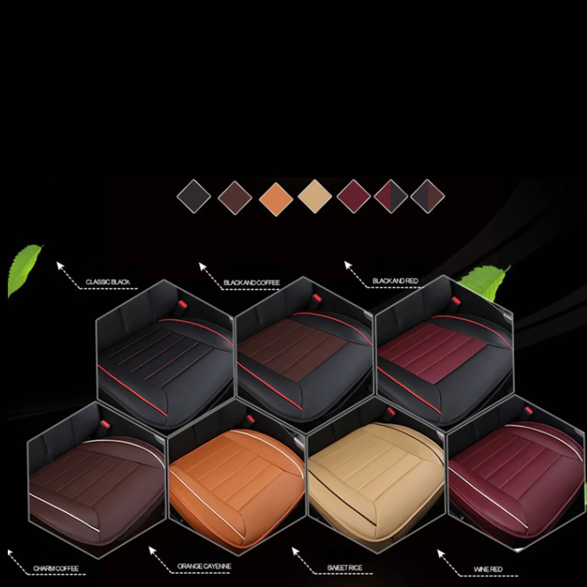 

3D Color Block Seat Cushion Full Coverage Car Pad for All Inclusive Wear-resistant Auto Cushions Mat