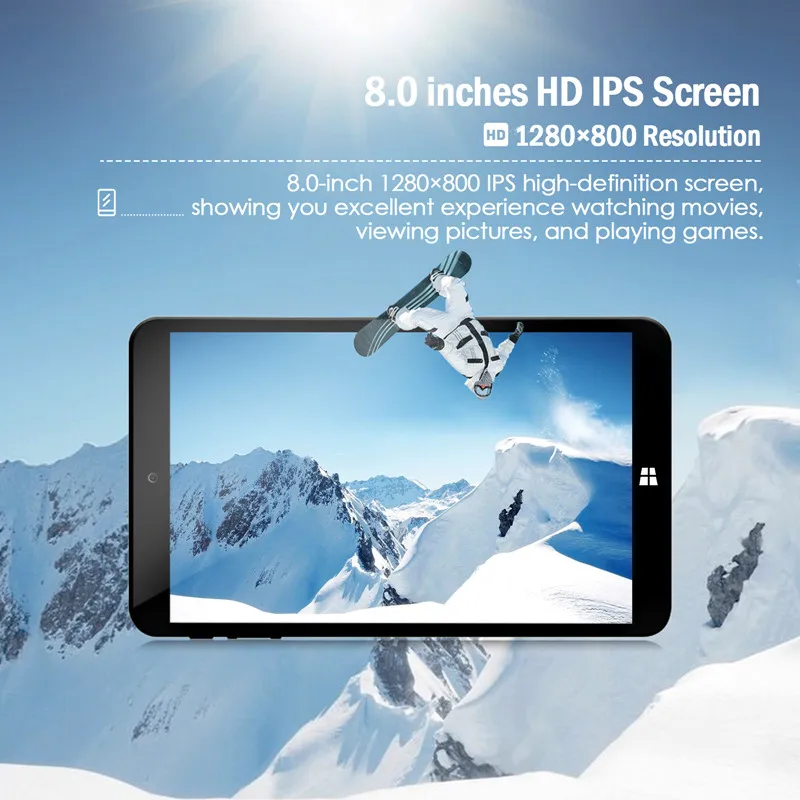 8 INCH Windows 10 Tablet PC System 2GDDR RAM 32GROM Z3735F WIFI Quad Core  Office Work WIFI Dual Cameras