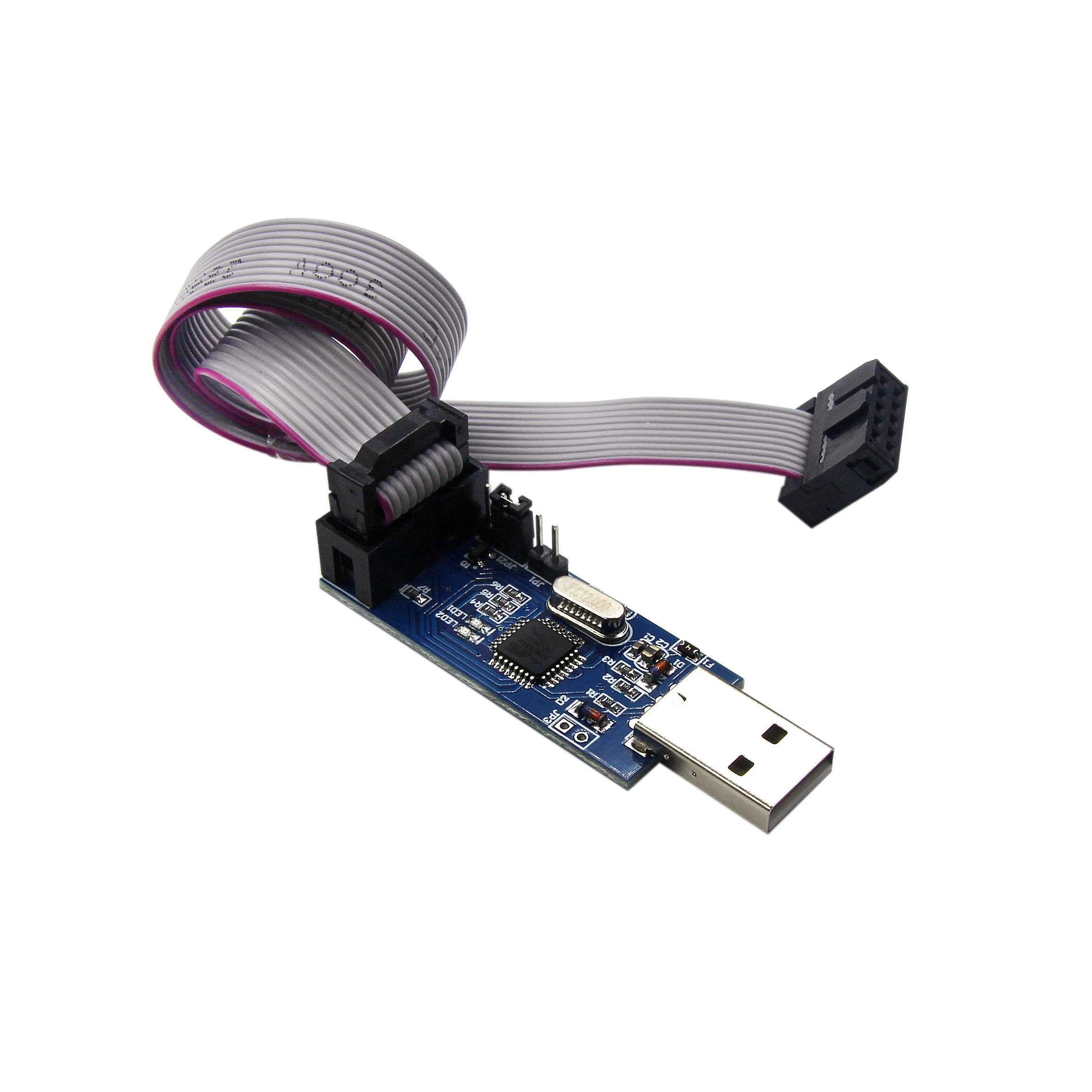 TZT 1PCS Official USBASP USBISP AVR Programmer USB ISP USB ASP ATMEGA8 ATMEGA128 Support Win7 64Board