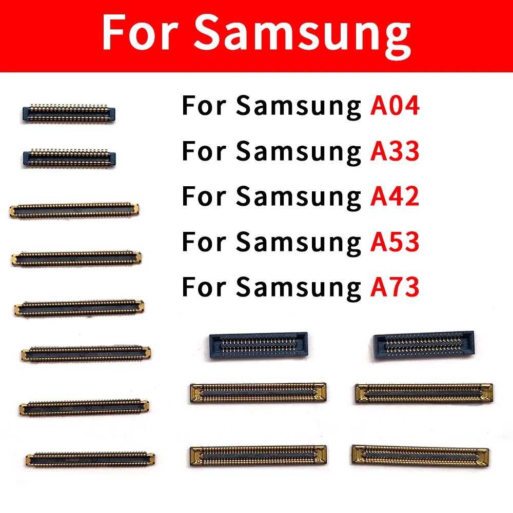 For Samsung A04 A33 A42 A53 A73 LCD Display Screen Flex FPC Connector Plug Jack On Board Motherboard Parts