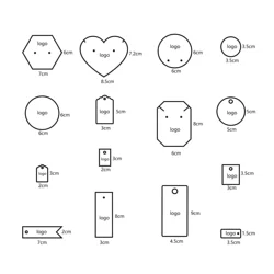 Custom Logo Packages For Small Business Hanging Labels Tags Bracelet Holder Necklace Display Stand Invitation Card Wholesale