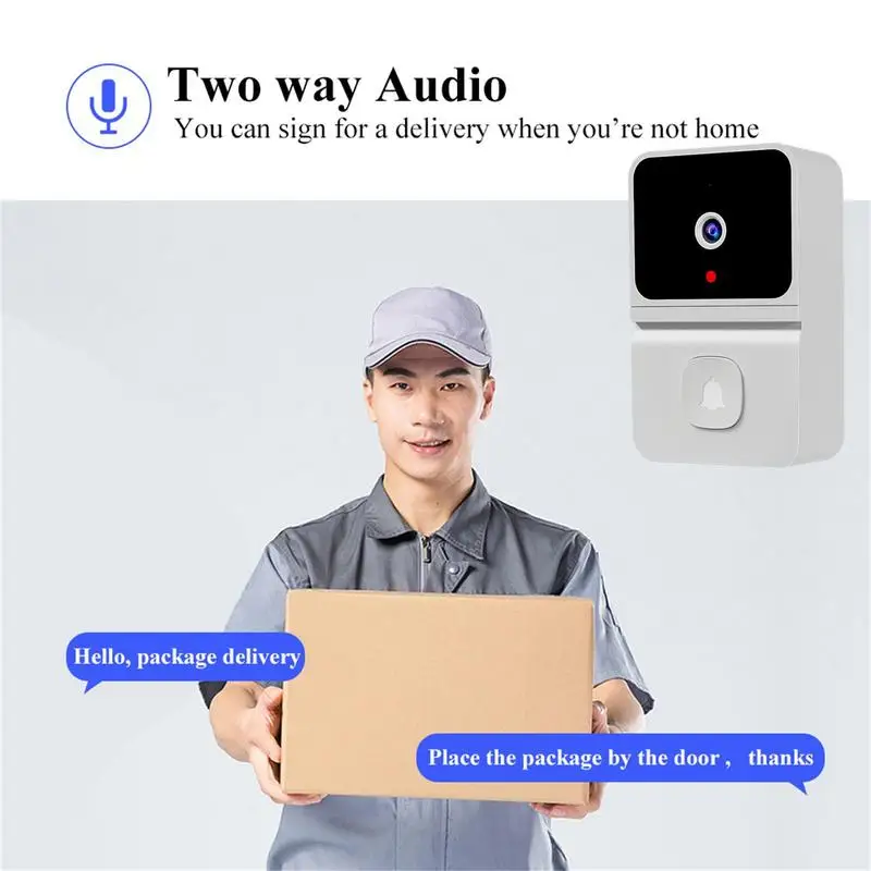 Wireless WiFi Doorbell กล้องกันน้ำ HD Video Door Bell Smart Wireless Doorbell กลางแจ้งกล้องการมองเห็นได้ในเวลากลางคืน