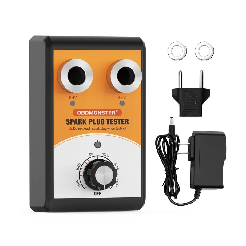 Auto Bougie Tester Dubbel Gat 12V Ontsteking Plug Analyzer Auto Motor Bobine Tester Diagnostic Tool Freeshipping