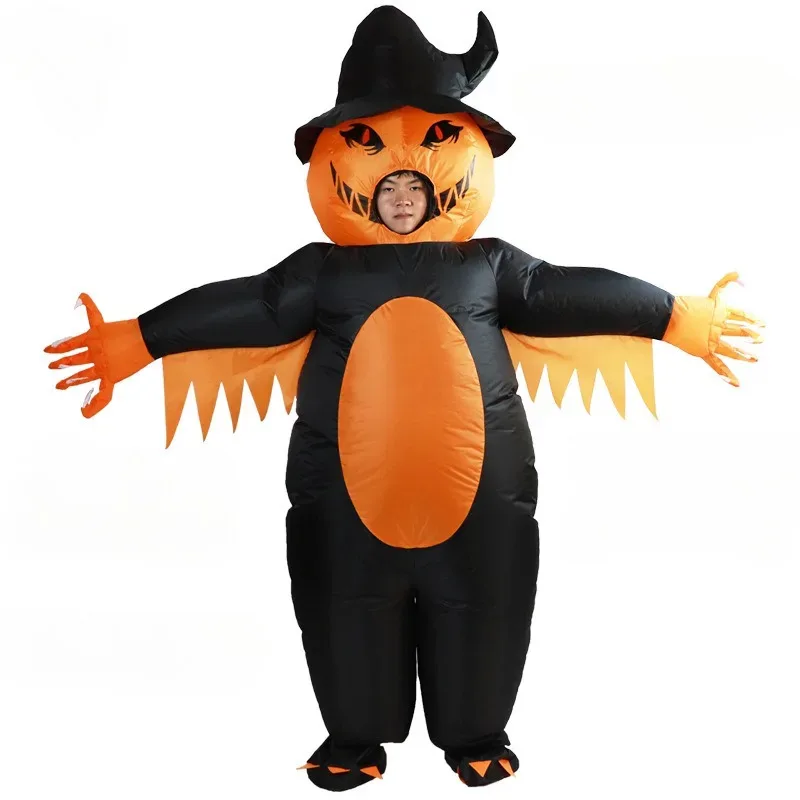 

Pumpkin Inflatable Dress Halloween Party Atmosphere Props Walking Upright Pumpkin Man Inflatable Dress