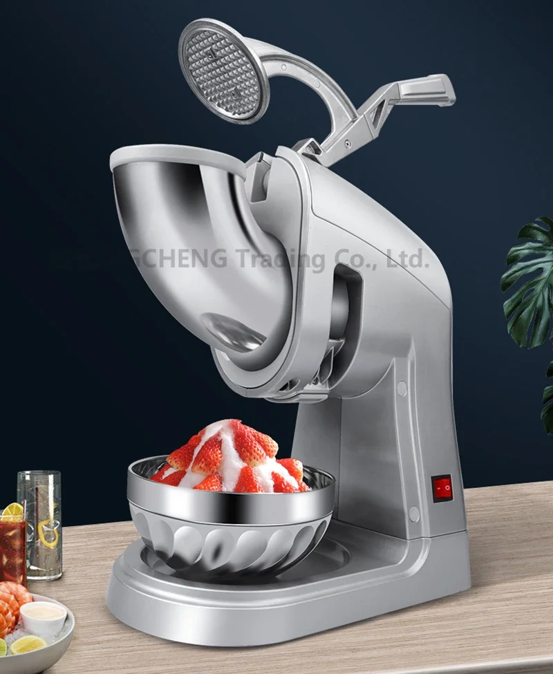 

80kg/h Commercial Ice Crusher Electric Shaved Ice Machine milk tea shop small ice Maker