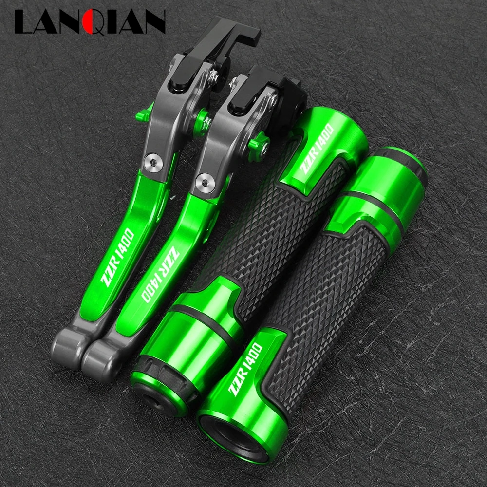 

FOR KWASAKI ZZR1400 ZZR 1400 2006-2016 Motorcycle Folding Extendable Adjustable Brake Clutch Levers Handlebar Hand Grips Ends