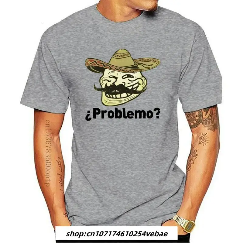 

New Troll Face You Mad Problemo Mens Yellow T-Shirt