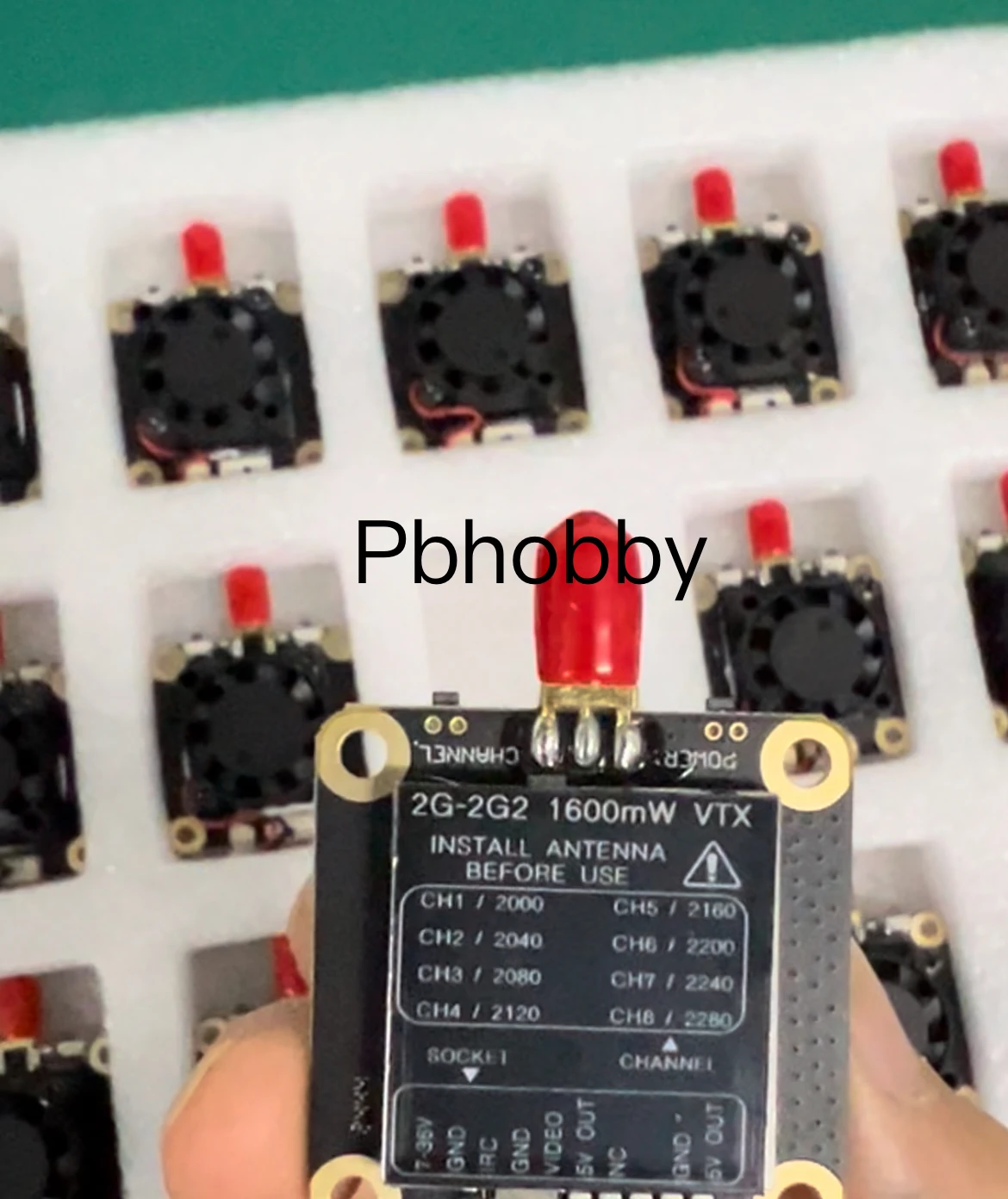 Skyzone 1.7G 1.9G 2.2G VTX VRX FPV نقل الفيديو 1.6 واط 8ch وحدة الاستقبال Transmissor De Video Analógico Fpv Fatshark #4