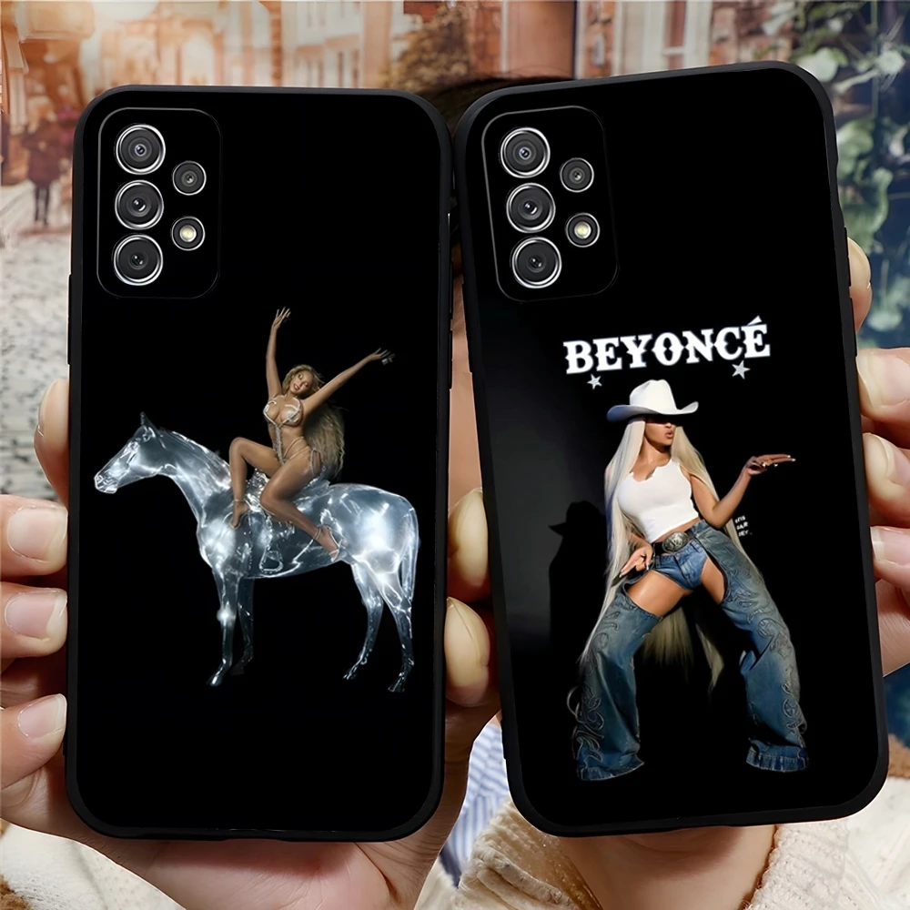 Singer Beyonce Phone Case for Samsung Galaxy S24 S23 S22 S20 S21 Ultra Fe Plus M54 A34 A54 A24 A52 A53 Coque