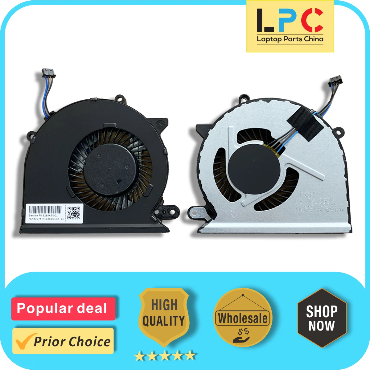 For HP Pavilion 15-CD 15Z-CD 17-AR CPU Cooling Fan Heat Sink 926845-001 4Pin New Original Laptop Cooler Radiator Fan Heat Sink