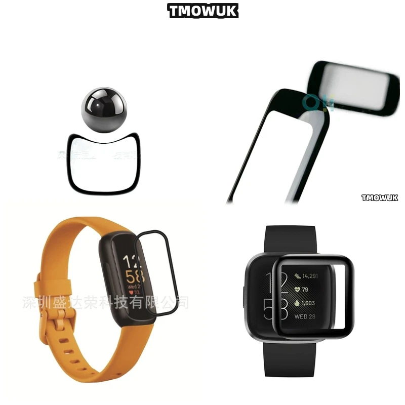 

For Fitbit Sense 2 Versa3 2 4 Inspire 3 Charge 6 5 Perfect Fit Skin Tight Screen Protector 3D Wraparound Design Shield