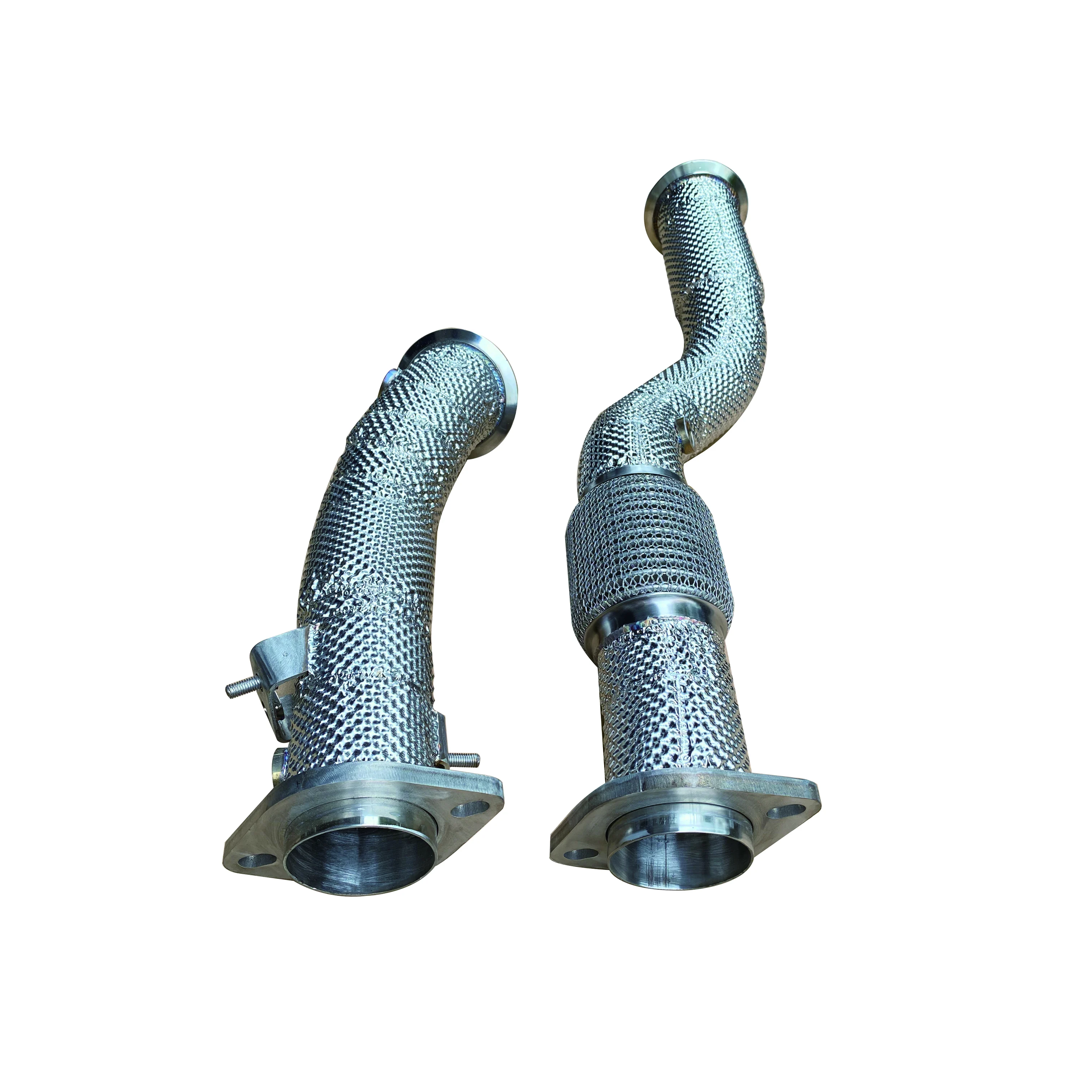 Suitable for BMW G80/M3/G82/M4/S58/3.0t Catless Downpipe Exhaust System With Heat Shield Catalytic Converter