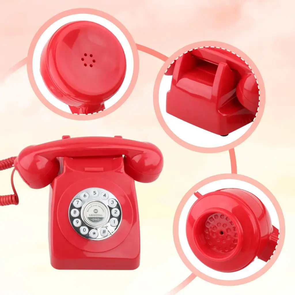 Guestbook Wedding Phone Retro Style Landline Phone Old Fashioned Desk Telephone