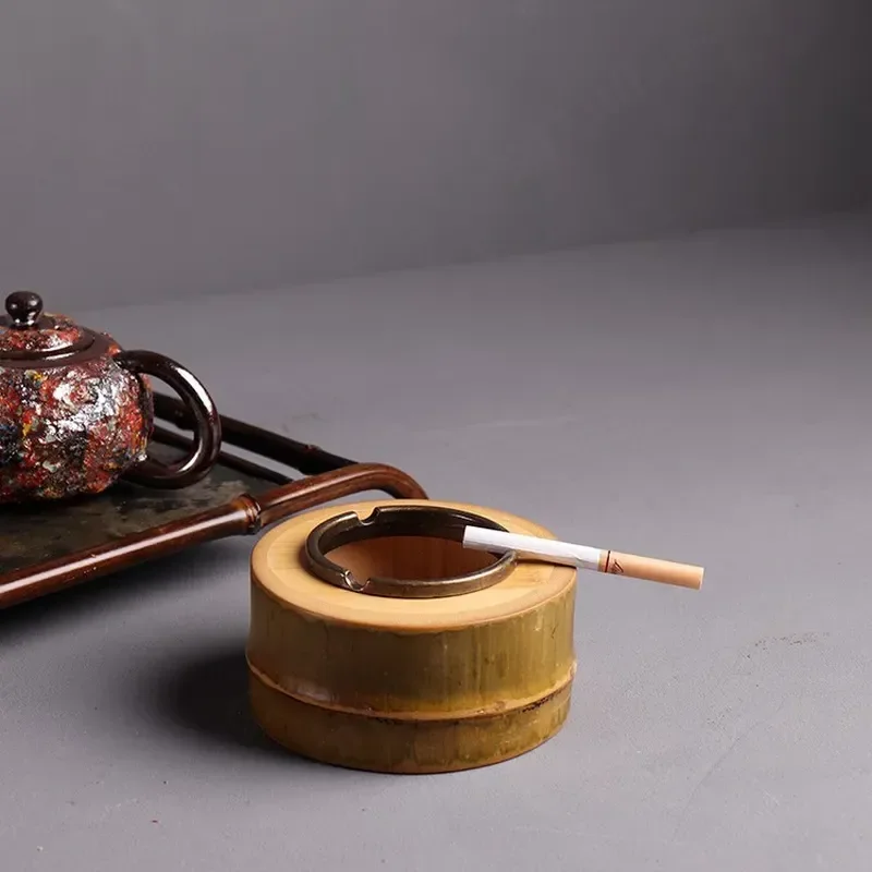 古竹灰皿-天然竹筒工芸品-人気観光土産-大人気オリジナル竹製品