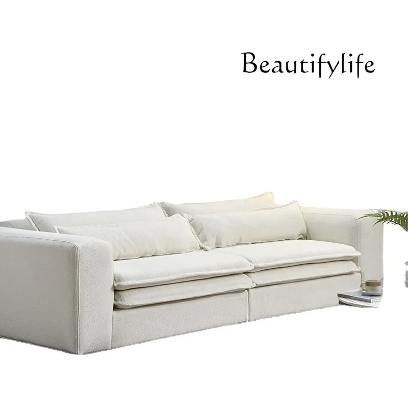 X35 Nordic Modern Minimalist Antique Lamb Wool Double Sofa Статуэтки Из Дерева