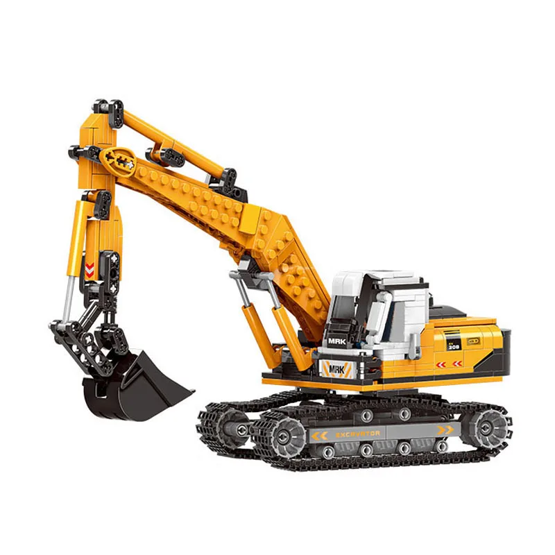 

Construction Engineering Vehicle Excavator Digger Building Block Educational Bricks Toy