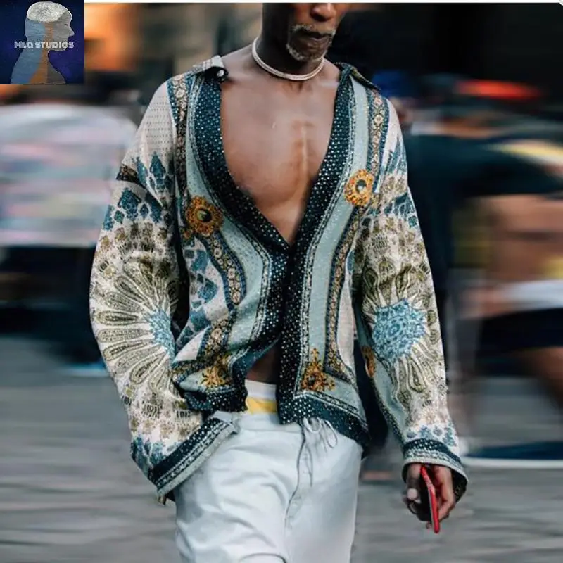 Ropa Retro Street Sle Slim Fit larga Sve irt Cool Haome moda verano Faion Casual irt M modelo