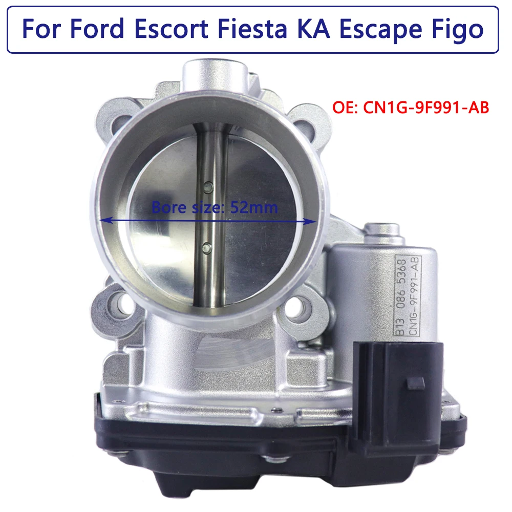 

52mm Throttle Body for Ford Escort 1.6L 1.9L 2.0L 3.7L Fiesta KA 1.5L Throttle Valve CN1G-9F991AA CN1G9F991AB OEM Quality