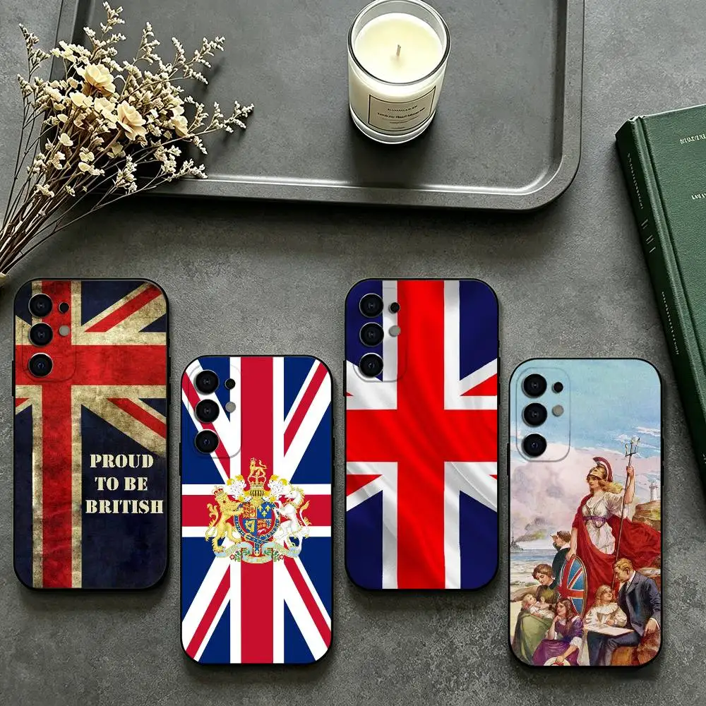 The Culture-E British National Flag  Phone Case For Samsung S26,25,24,23,22,30,21,10,9,Ultra,Plus,Lite Black Soft Case