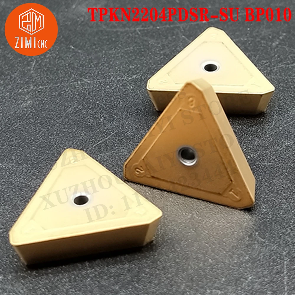 TPKN2204PDSR-SU BP010 CNC tool Insert Tools Carbide Insert Blade Cutter Lathe Metal mechanical Indexable External Turning Tools