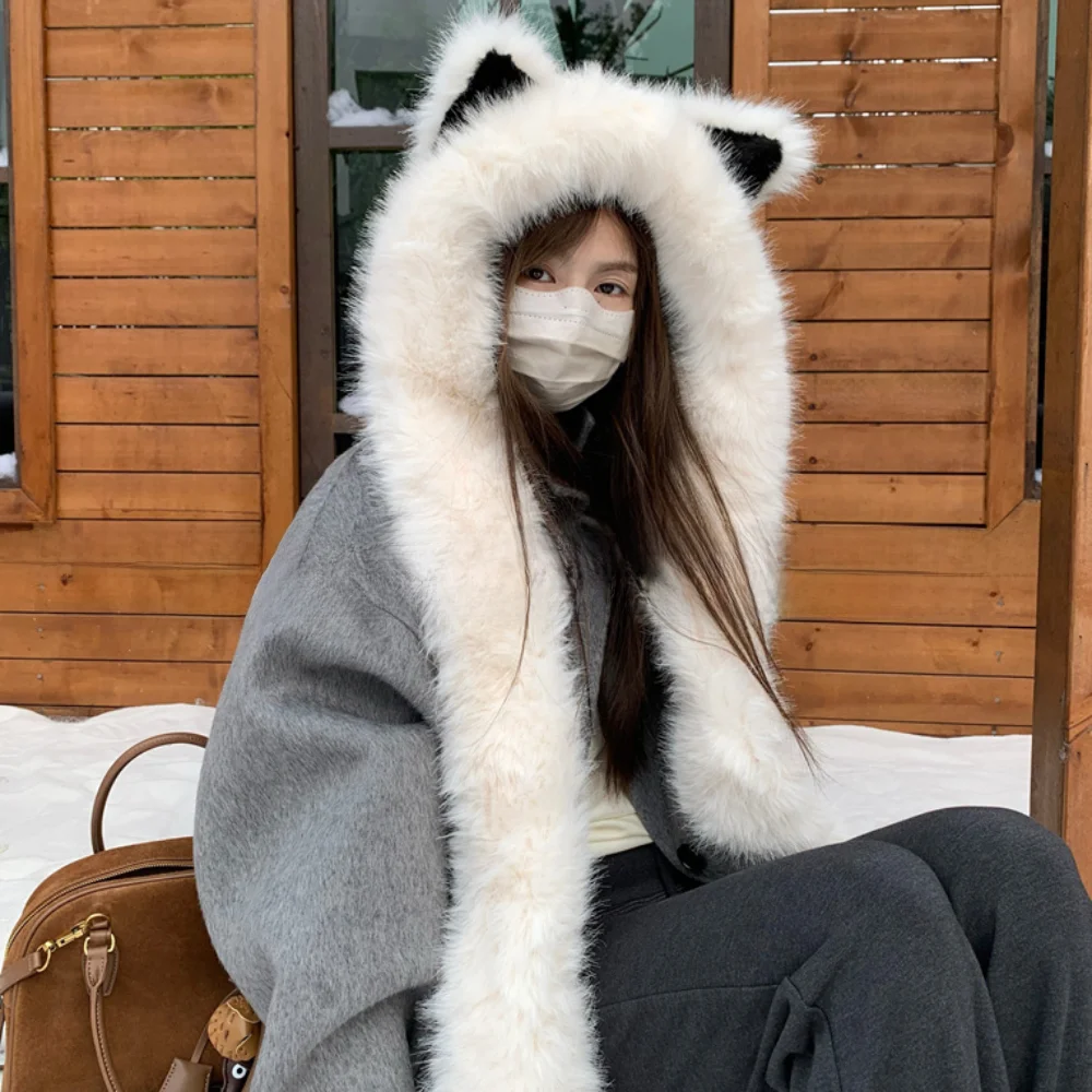 bone-de-inverno-quente-e-fofo-com-orelhas-de-raposa-a-prova-de-vento-resistente-ao-frio-com-cachecol-integrado-de-pele-sintetica-macia
