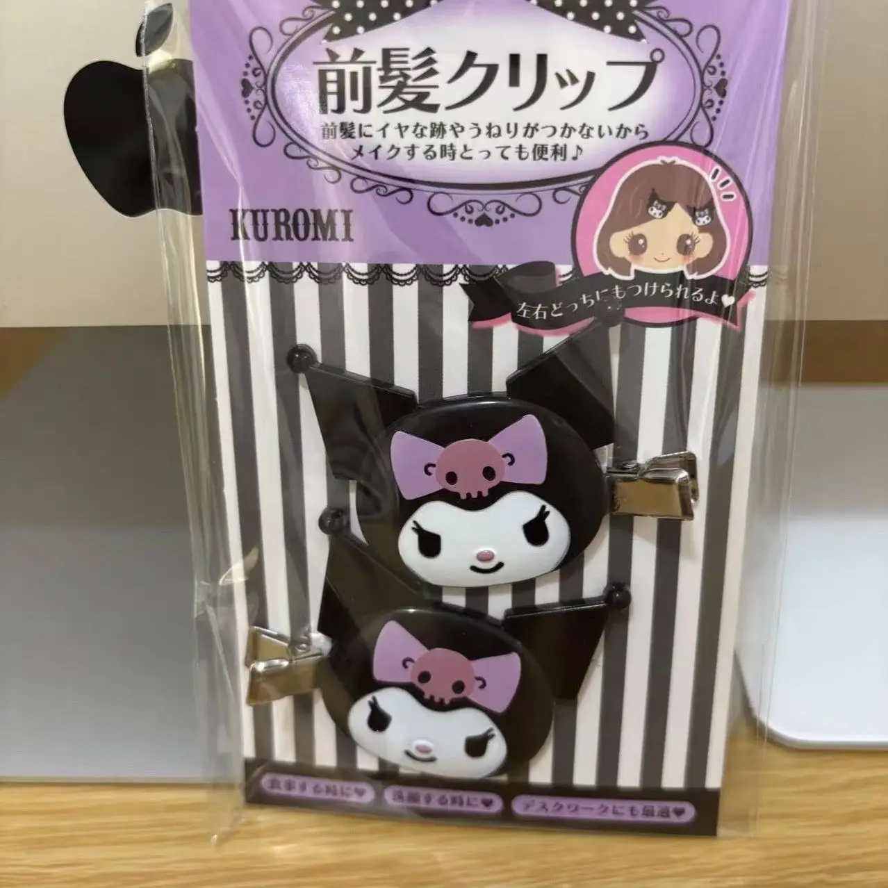 2 sztuki spinek do włosów Sanrio Kitty i Bear, bezśladowe klipsy do długich grzyw, słodkie i długie, idealne na prezenty dla dziewczynek.