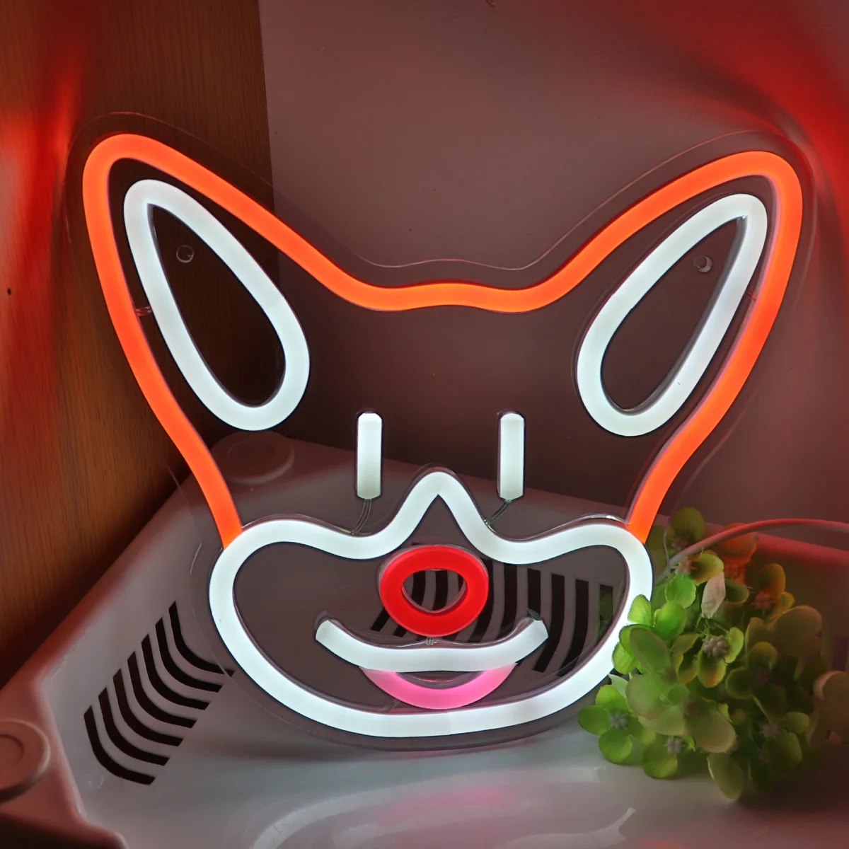 

1PC Corgi Puppies Dogs LED Wall Neon Art Sign Light Night For Pet Shop Pub Club Gallery Studio Decoration 9.45''*8.46''