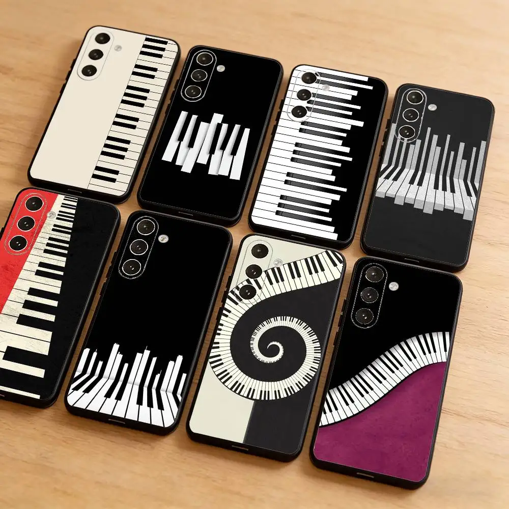 Piano Keys Phone Case for Samsung Galaxy A20 A22 A31 A32 A52 A53 A72 TPU Cover