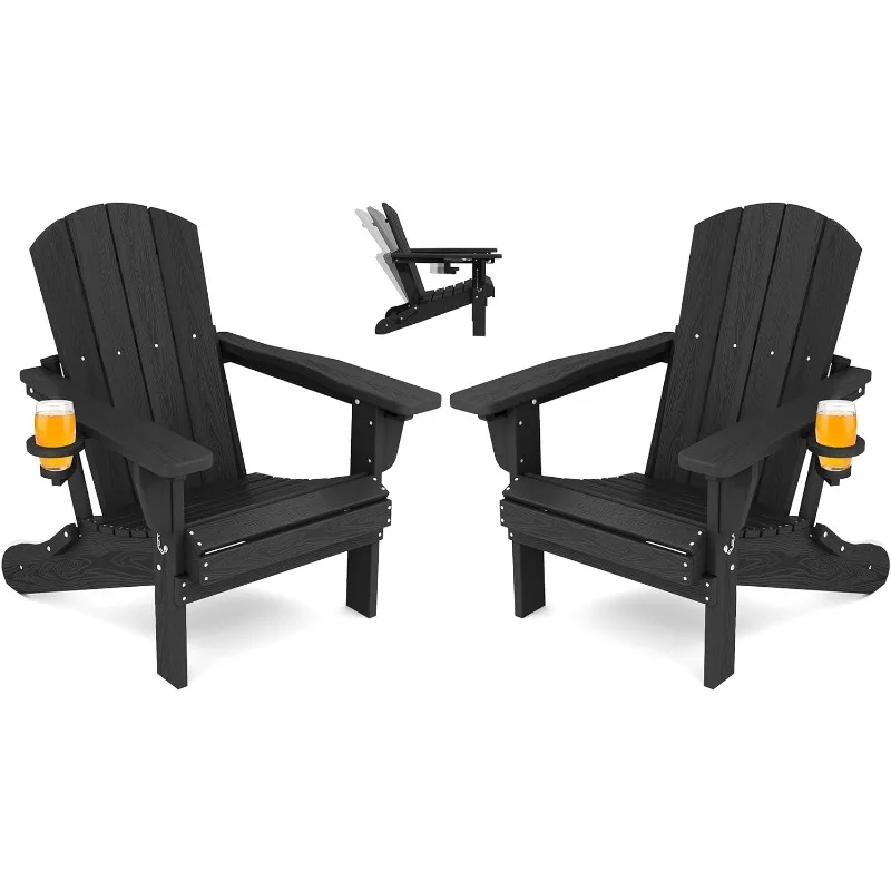 

Складное кресло SERWALL Adirondack, комплект из 2 стульев, кресло Adirondack с подставкой, регулируемое кресло Adirondack с 3