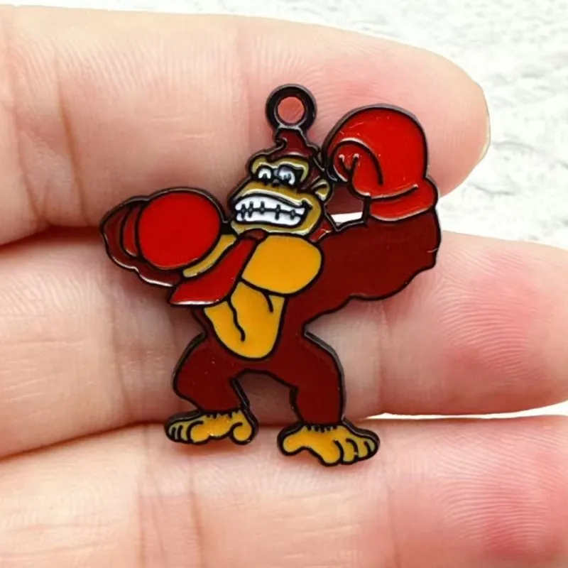 10pcs Cartoon Enamel Charms Charm For Jewelry Making Earring Pendant Bracelet Necklace Accessorys