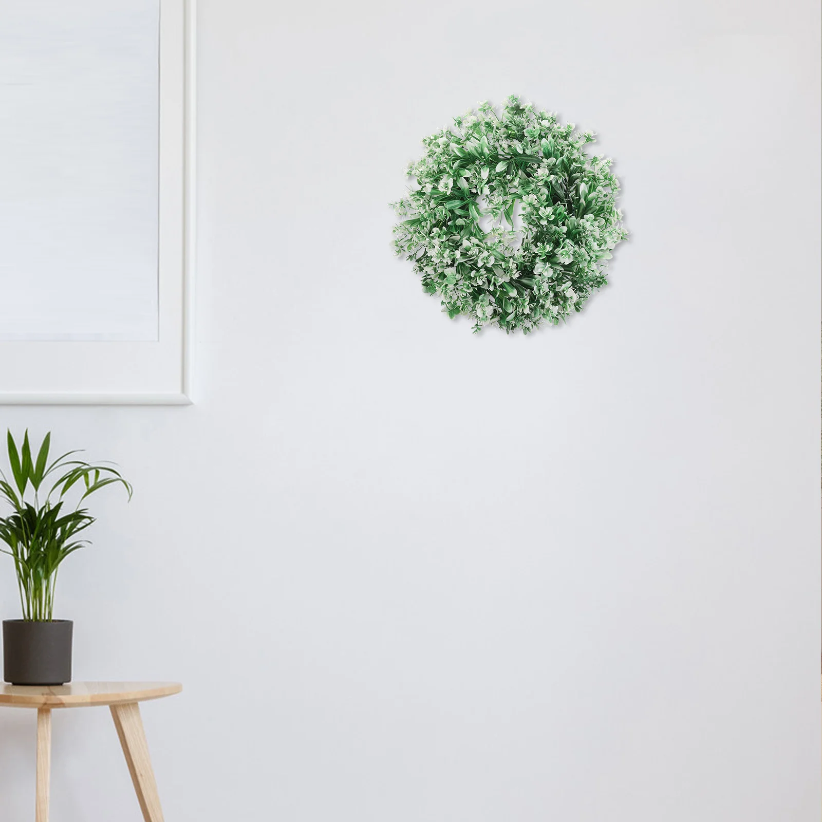 

Artificial Flower Wreath Butterfly Orchid Lifelike Greenery Festive Atmosphere Christmas Theme Photography Prop Low Maintenance