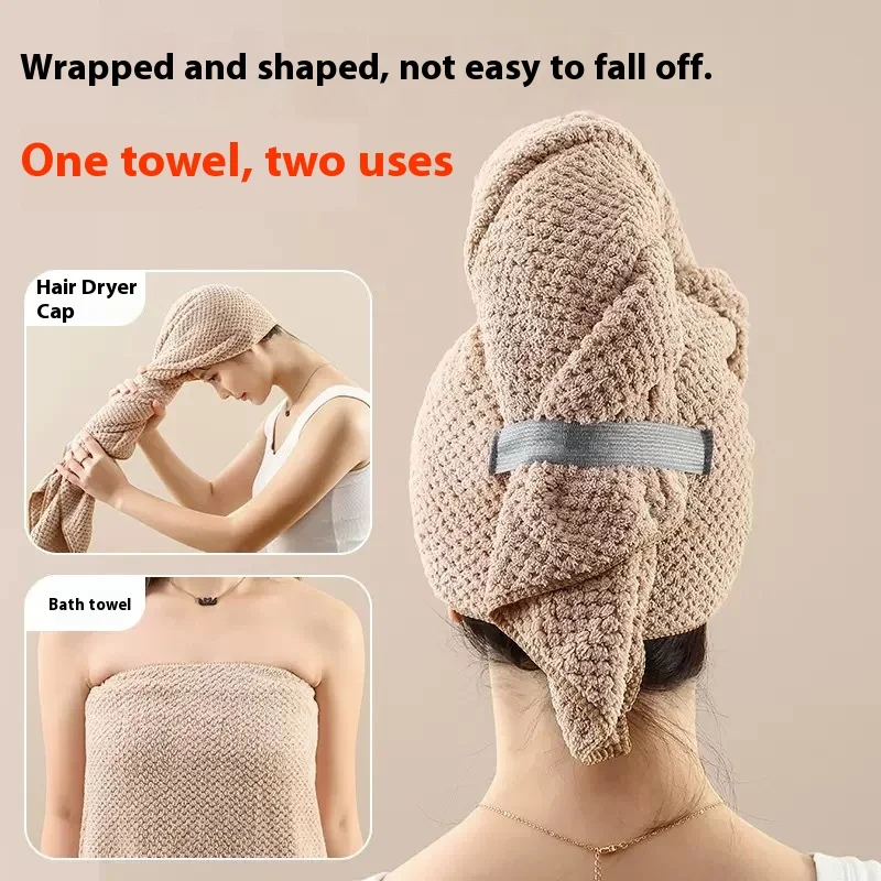 Seamless Hair Turban Super Absorbent Quick Dry Long Hair Women Large Microfiber Towel Bulk Wholesale Gaoyang Supplier