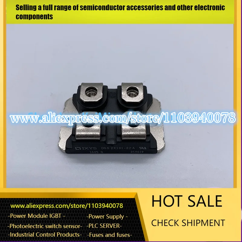 

Оригинальный DSS2X101-02A SOT-227 DSS2X101-02 ДИОДНЫЙ МОДУЛЬ 200 В 100 А SOT227B DSS2X10102A DSS2X 101-02A DSS2 X101-02A DSS 2X101-02A