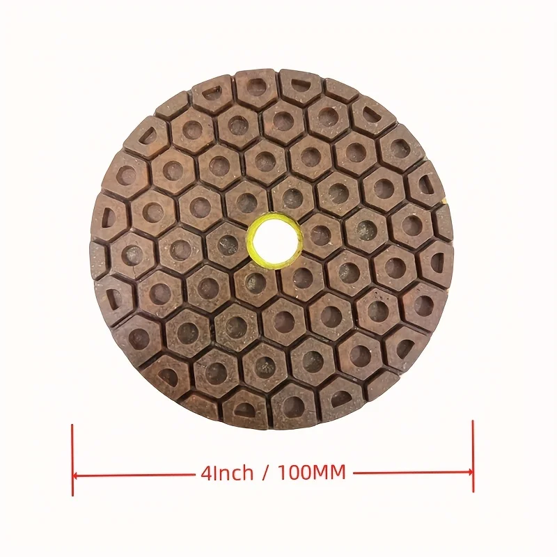 1PC 4 Inch Diamond Metal Polishing Pads Copper Bond Grinding Wheel Floor Sanding Disc for Concrete Granite Marble Stone