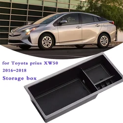 Wtórne schowek dla Toyota Prius XW50 2016 2017 2018 konsoli środkowej organizator tacy samochodów centralny podłokietnik stylizacji Accessorise
