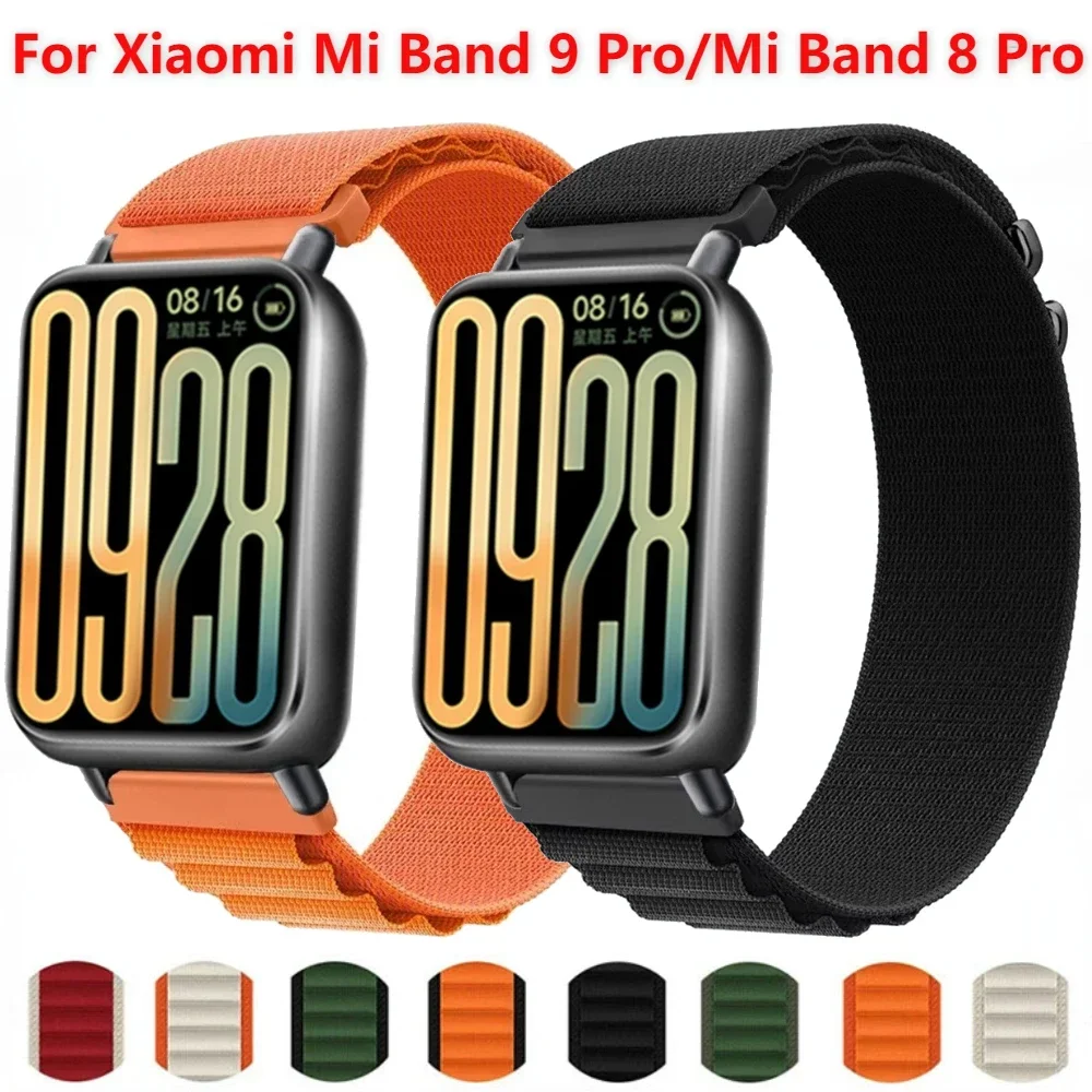 Alpine Loop Strap for Xiaomi Mi Band 9 Pro Adjustable Nylon Bracelet Correa for Xiaomi Redmi Watch 5 4/Mi Band 8 Pro Accessories