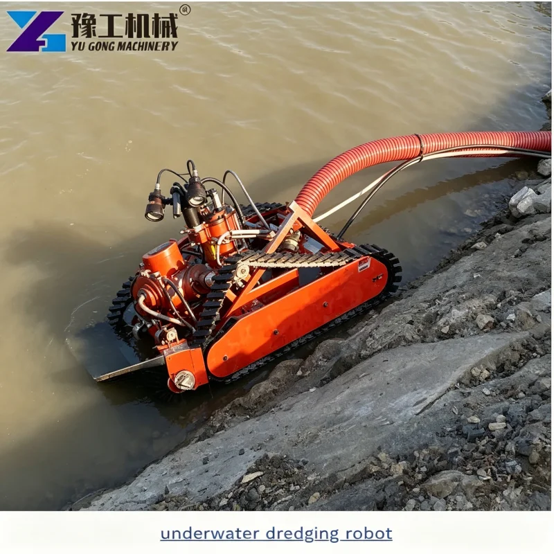 Professional High Power Dredging Robot Submersible Remote Control Silt Removal Machine For Industrial Pond Sediment Cleaning