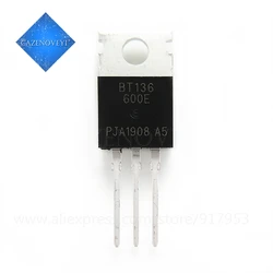 10pcs/lot BT136-600E BT136 BT136-600 600V 4A Triacs RAIL TRIAC TO-220 new original In Stock