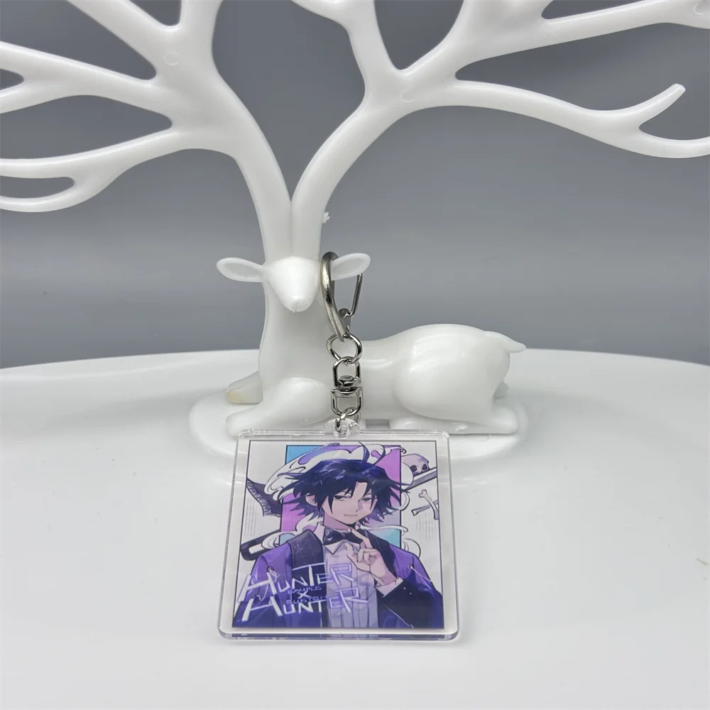 6CM Hot Anime Hunter Boy Acrylic Keychain Model Cosplay Charm Characters Ornament Accessories Goods Collection Gifts