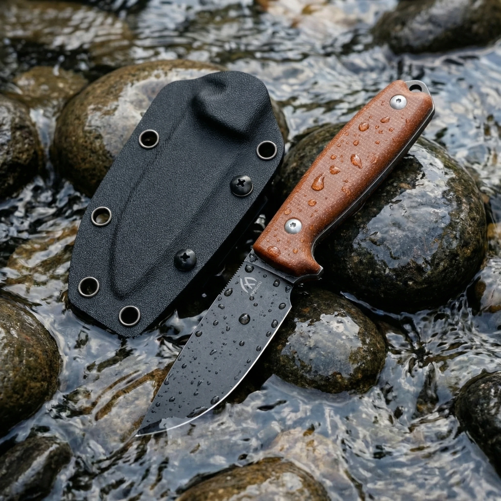 High-quality Steel Fixed Blade, Outdoor Camping Knife with High Hardness Stainless Steel Full Tang and Sheath, Emergency Portabl - view 3