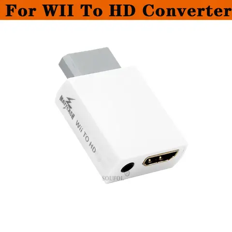 Mayflash for WII to HDMI-compatible Converter Adapter Support HD 720P/1080P 3.5mm Audio for PC HDTV Monitor Display Accessories