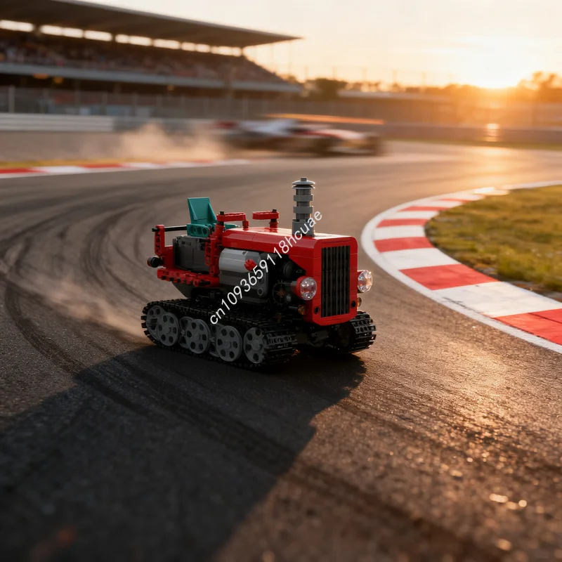 

519pcs MOC Caterpillar Tractor Open Version Technical Model Building Blocks Construction Christmas Gifts Toys Education Brick