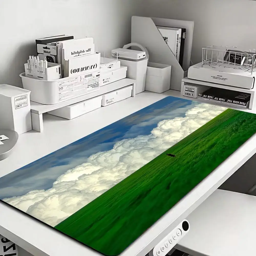 لوحة ماوس المراعي والسحابية متعددة الحجم غير قابلة للانزلاق لوحة ماوس الألعاب الرياضية الإلكترونية حصيرة الماوس لعبة لوحة المفاتيح الميكانيكية XXL حصيرة مكتبية #3