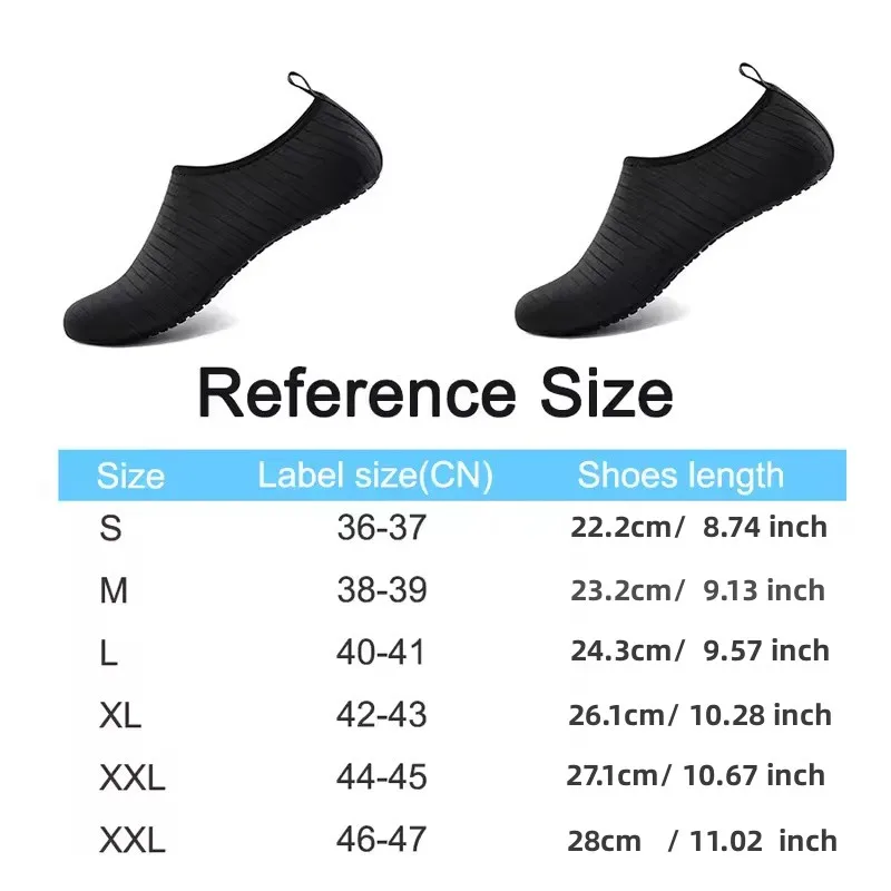 2024 New Beach Water Shoes Unisex Beach Quick-Drying Breathable Swimming Slippers Summer Anti-slip Casual Sports Water Sneakers