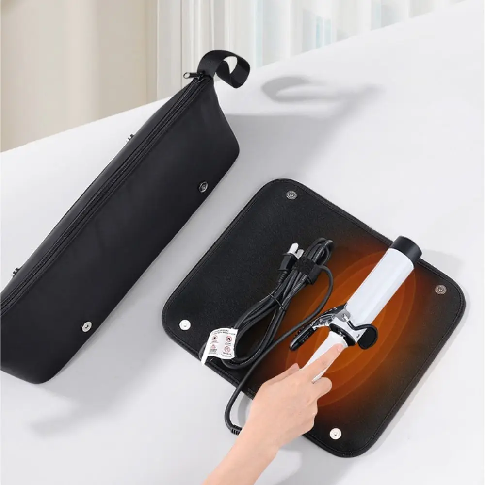 Portable 2 In 1 Hair Tools Travel Bag with Heat Resistant Detachable Carrying Case Large Capacity Multipurpose Storage Case