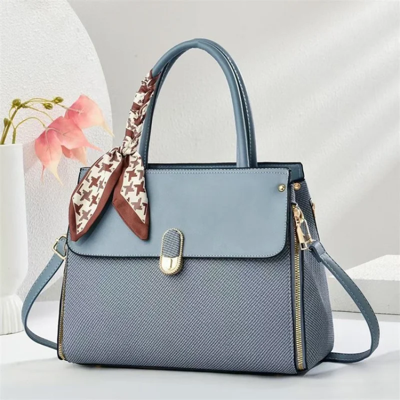 

Popular Classic High-End Leather Women's Tote Bag Luxury Brand Elegant Trendy Stylish Trim Vintage Bag​