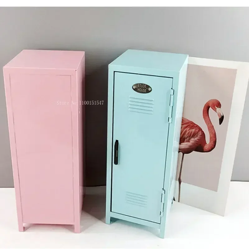 Box Storage Desktop Dormitory Paper Items Other Bank Iron Cosmetics Money Cards Cabinet And Keys Small Mini